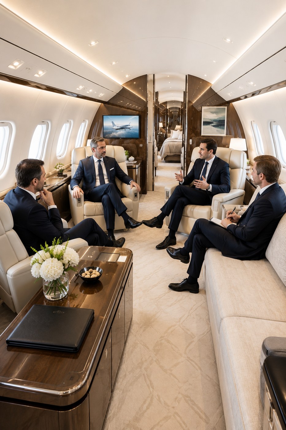 Interno di jet privato